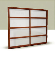 Aluminum and Glass Garage Door